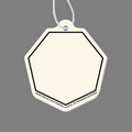 Paper Air Freshener Tag - Heptagon Tag W/ Tab